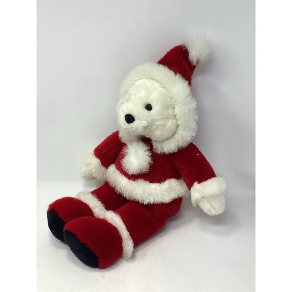 Vintage Santa Bear Plush Creations Stuffed Animal toy 16